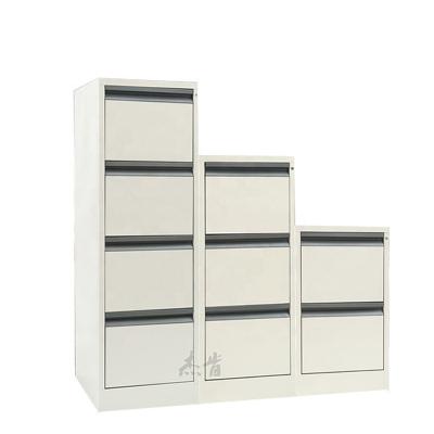 China Adjustable (height) office furniture 3 drawer vertical file cabinet with metal handles for sale