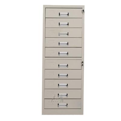 China Adjustable (height) Tall 10 small drawers cabinet with lock for sale