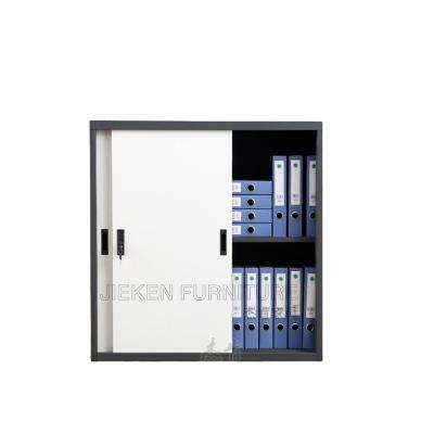 China Adjustable (height) Half height 2 sliding door steel cupboard price for dubai or uae for sale