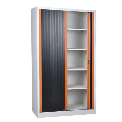 China Adjustable (height) 2023 Hot sale steel file rolling door cabinet file cabinet with 4 shelves for sale