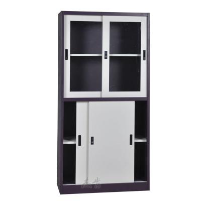 China Adjustable (height) Vertical File Cabinet Glass Door High Quality Modern Design Metal Cabinet for sale