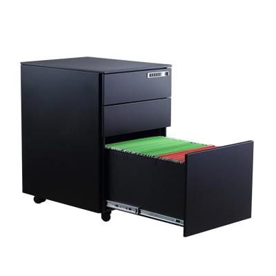 China Adjustable (height) Used office high quality steel 3 drawer Mobile Pedestal cabinet for sale for sale