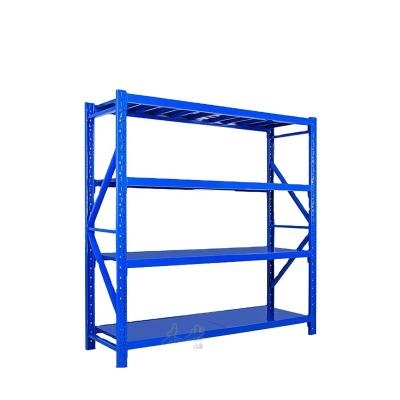 China Adjustable (height) high quality blue steel  heavy duty storage shelf with strong bearing capacity for sale