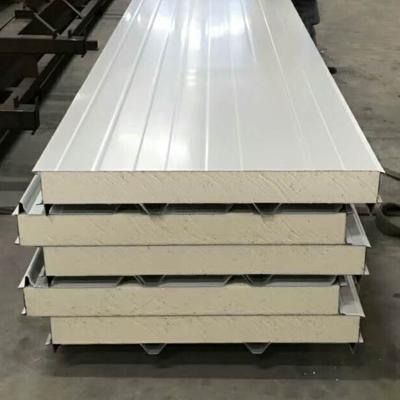 China Modern Polyurethane PU Insulated Sandwich Panel For Cold Room And Roof for sale