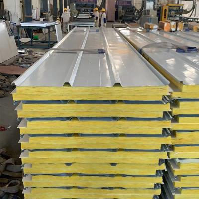 China Modern good price of thermal insulated exterior wall panel sandwich panel and grass wool sandwich panel for sale