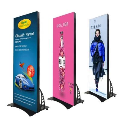 China Indoor HD Advertising LED Mirror Screen P1.86 P2 P3 P2.5 LED Display Stand Poster for sale