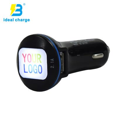 China ABS Original Gift Dual USB Mobile Phone Car Charger With CE FCC for sale