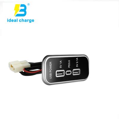 China USB Socket Bus Seat Accessories USB Charger 12 Car 24v Charger Usb C for sale