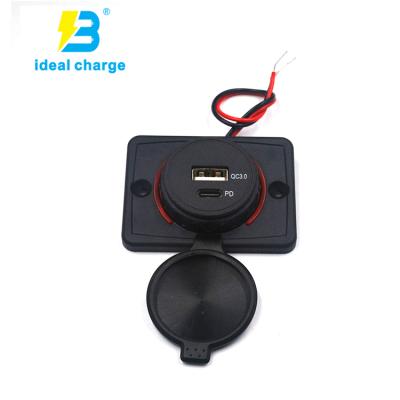 China Newest 2020 CE RoHS Certification PD Car Bus Charger Type C PD Charger with Patent UCC-311 PD+QC3.0 for sale