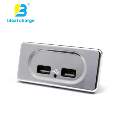 China Mobile Phone New Arrival Dual Usb Socket 4.8A Socket Produced Bus Car Accessories 12V Factory Patent Original Product for sale