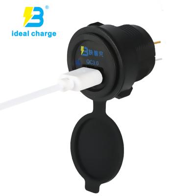 China Charger For Car Bus Accessories 12v 24v Power Plug 3.0 Fast Charging Car Charger For Car Bus Camper Marine Motohome for sale