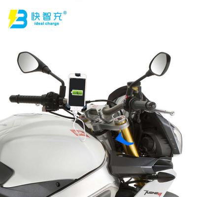 China Most Product Mobile High Quality ABS Motorcycle Accessories 5V 2.4A Material Mobile Phone Charging Bracket for sale