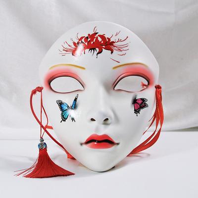 China Cosplay Fashionable Chinese Style Fashion Mask Butterfly Pattern Halloween Party Hand-Painted Mask For Unisex for sale