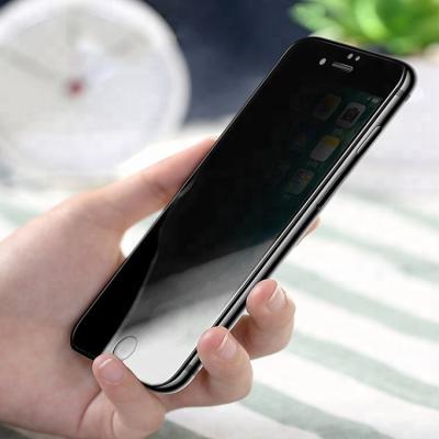 China Mobile Phone Guard Against Peep 3D Tempered Glass Screen Protector For iPhone 8/8 Plus for sale