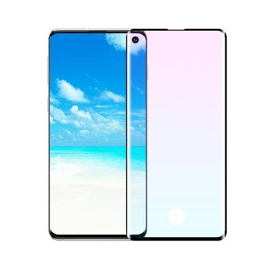 China Anti Blue Light 3d Curved Anti Blue Light Screen Protector Tempered Glass For Samsung Galaxy S10 for sale