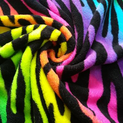 China Anti-pilling 2019 Super Soft Short Pile Plush Fabric / 100%polyester Short Pile Blanket for sale