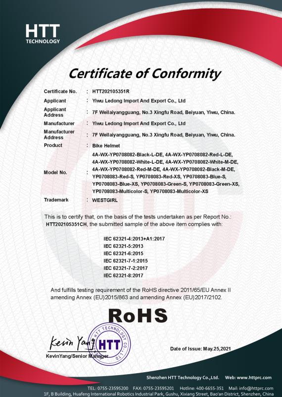 RoHS - Yiwu Lutuo Network Technology Co., Ltd.