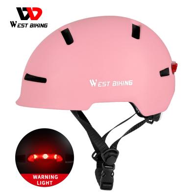 China Lightweight/Comfortable/Adjustable CYCLING Bicycle Sport Helmet Adult Motorcycle MTB WESTERN Main Road Cycling Cycling Bicycle Helmet With Tail Lights for sale