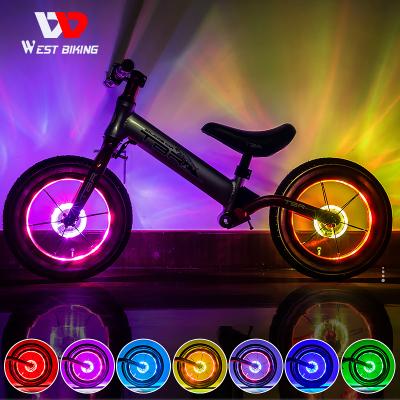 China Slow Instant Translator Flower Drum WESTERN BIKING Lamp Led Bike Rear Wheel Light Bicycle Tail Light Safe Led Bike Wheel Light for sale