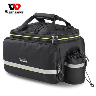 China Durable WEST BIKING Bike Trunk Bag MTB Bag Road Bicycle Bag MTB Foldable Waterproof Travel Luggage Carrier Saddle Bike Seat Bag for sale