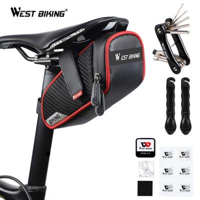 China Durable CYCLING WESTERN CYCLING Cycling Saddle Bicycle Smartphone Saddle Bag Travel Outdoor Sports Bike Bicycle Saddle Bag Back Waterproof Bag for sale