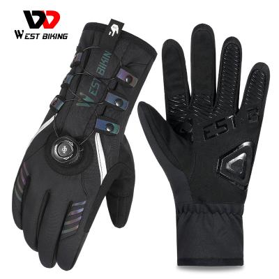 China WESTERN CYCLING Cycling Gloves Waterproof/Windproof/Anti-slip/Full Finger Touch Screen Mountain Bike Touch Screen Bike Full Finger for Motorcycle Bicycle Adult Waterproof Glove for sale