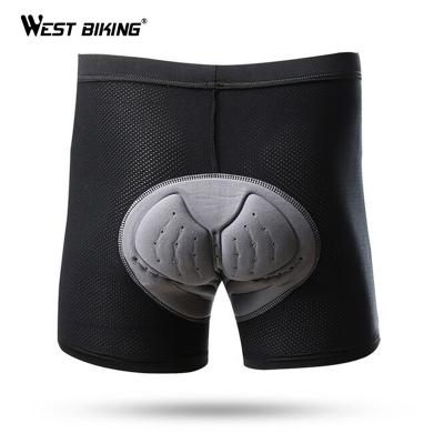 China BIKING WESTERN Gel Mens Breathable Bike Shorts Breathable 3D Padded Riding Sport Under Backrests Summer Mountain Cycling Shorts for sale