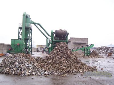 China 450 Kw Steel Shredder Machine Flattened / Car Tin Tin Can Shredder Machine for sale