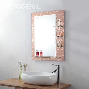 China With Shelf Glass Mirror, 6Mm Mirror Price Glass Wholesale, Mirror Glass for sale