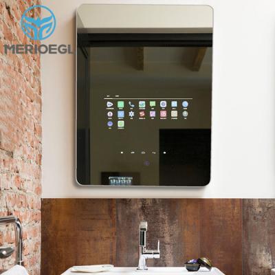 China Customized Illuminated Smart Mirror Advertising Bathroom Magic Mirror for sale