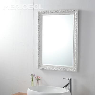 China Magnifying Wood Frame Bathroom Mirror Cheap Wall Mounted Wall Mirrors Decorative for sale