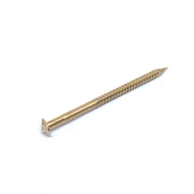 China Rose Head / Flat Head Silicon Bronze Nails For Wooden Project 50 X 2.8MM for sale