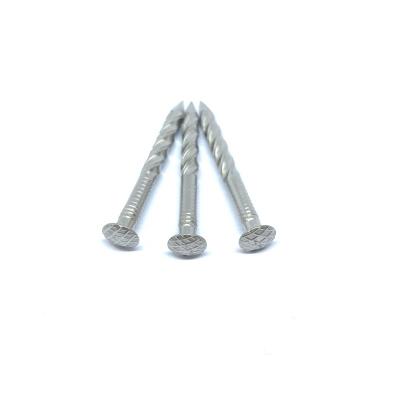 China Custom Oval Head Screw Shank Nails Anti Corrosion 2.8X65MM A2 Grade for sale