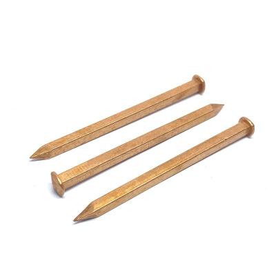 China 38MM 2.6X 2.6MM Square Nails For Wooden Boat , Rose Head Copper Nails for sale