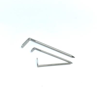 China Clavos de acero inoxidables de la cabeza de ángulo recto con Ring Shank anular en venta