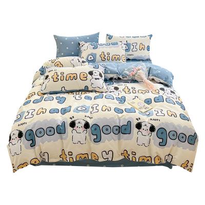 China Wholesale Luxury Modern Floral 100% Factory Printed Kid Bedding Bedspread Sets Nondisposable Hotel Wedding Cotton Quilt Bedspread Protector Sheet 4pcs for sale