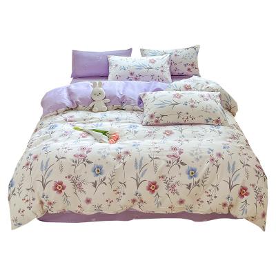 China Nondisposable Luxury Bedding Set Printed Bedding Set High Quality Support OEM Factory Bedspread Sheets Duvet Cover Set for sale