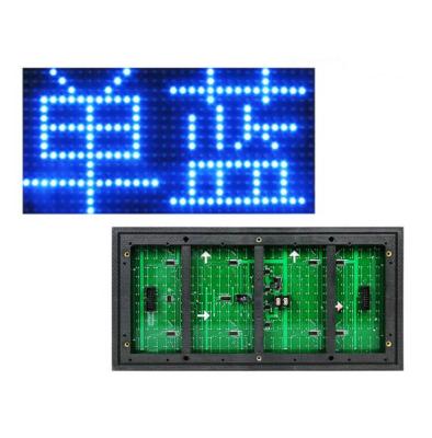 China Wholesale Single Pitch 10mm P10 Color LED Display Blue LED Display For Store Banner 320mm*160mm for sale