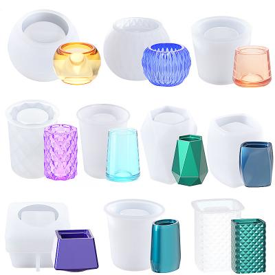 China Hot Succulents Factories Diy Craft Crystal Beads Jewelry Pendant Resin Casting Mold Amazon Sale Pen Hold Storage Container Resin Silicone Mold For Resin Casting,TOYS0981 for sale