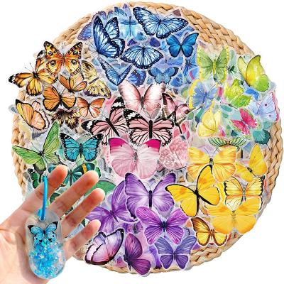 China Amazon Hot Sale 280Pcs Brightly Colored Butterfly Stickers For Resin Art, 140 Designs CHOOSE Butterfly Resin Sticker Supplies TOYS1001 for sale