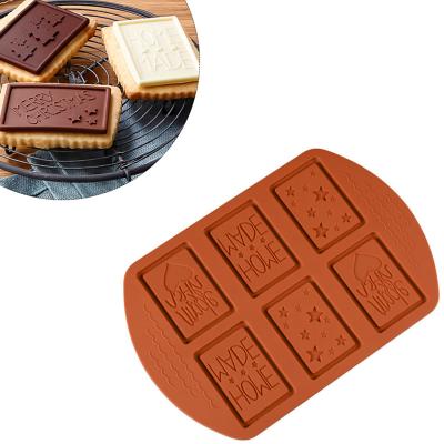 China Amazon Viable Hot Sale 6 Different Shape Originality Chocolate Silicone Candy Molds,TOYS0781 for sale