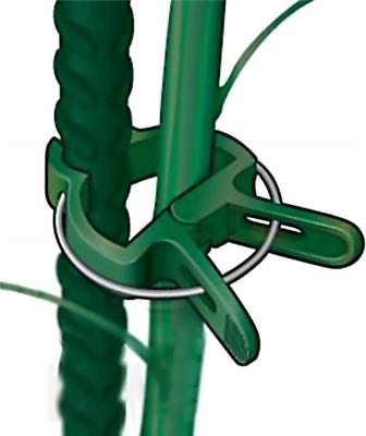 China 20 Pieces DURABLE Green Gardening Plant and Flower Soft Pry Loop Pliers Staples, Tool for Supporting or Straightening Plant for sale