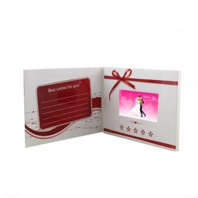 China Rechargeable Video Birthday Cards , Custom Brochure With Video Screen for sale