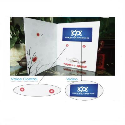 China Rechargeable battery Video Greeting Card for sale