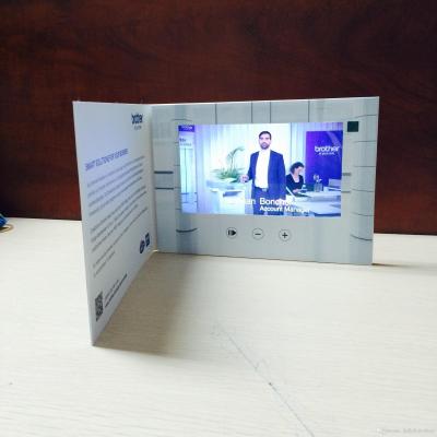 China Landscape Christmas Invitation Video Card Magnetic Switch With  USB Port for sale