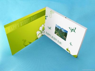 China Wedding Custom lcd video greeting card 7 Inch 16.7M brochure with video screen for sale