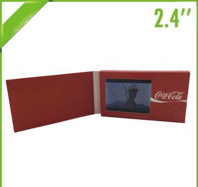 China Multi style 2.4inch Pocket Video Brochure Card with Magnetic switch for sale