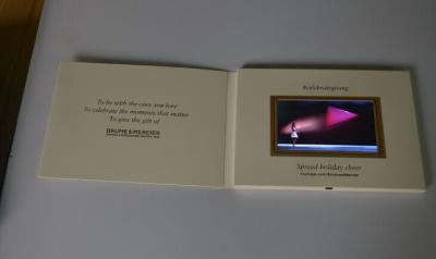 China 5Inch multi - pagina's Videoboekje voor uitnodiging, videobrochure met 512M geheugen Te koop