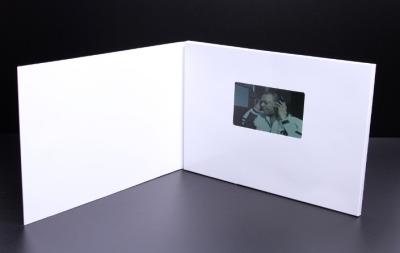 China Bespoke Matte lamination A4 / A5 Video Booklets / lcd video brochure card with USB Port for sale