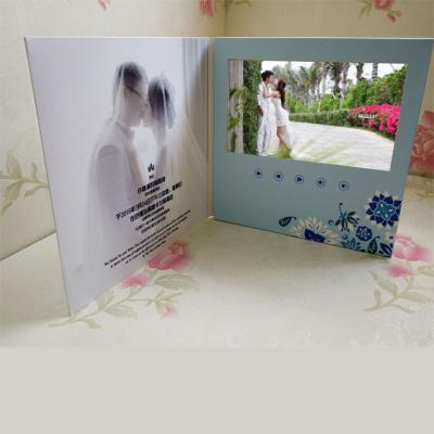 China A4 A5 LCD Video Business cards , Full colors USB video message card for sale